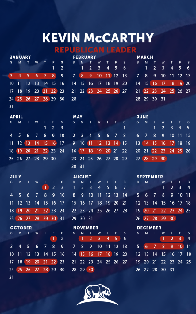 2021 House Calendar - Capitol Hill Consulting Group